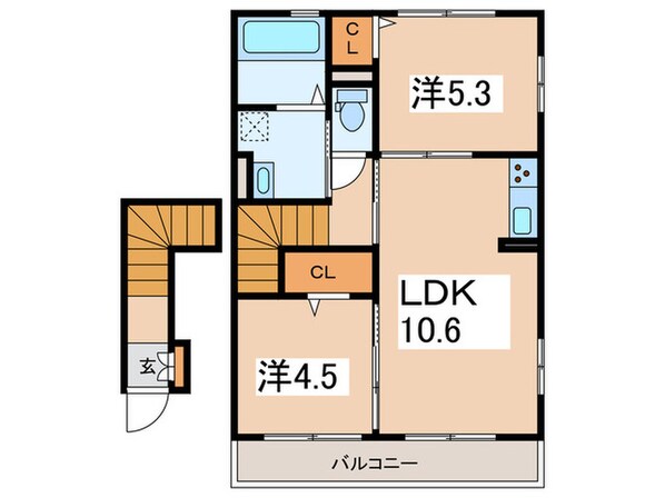 サニーサイドⅡの物件間取画像